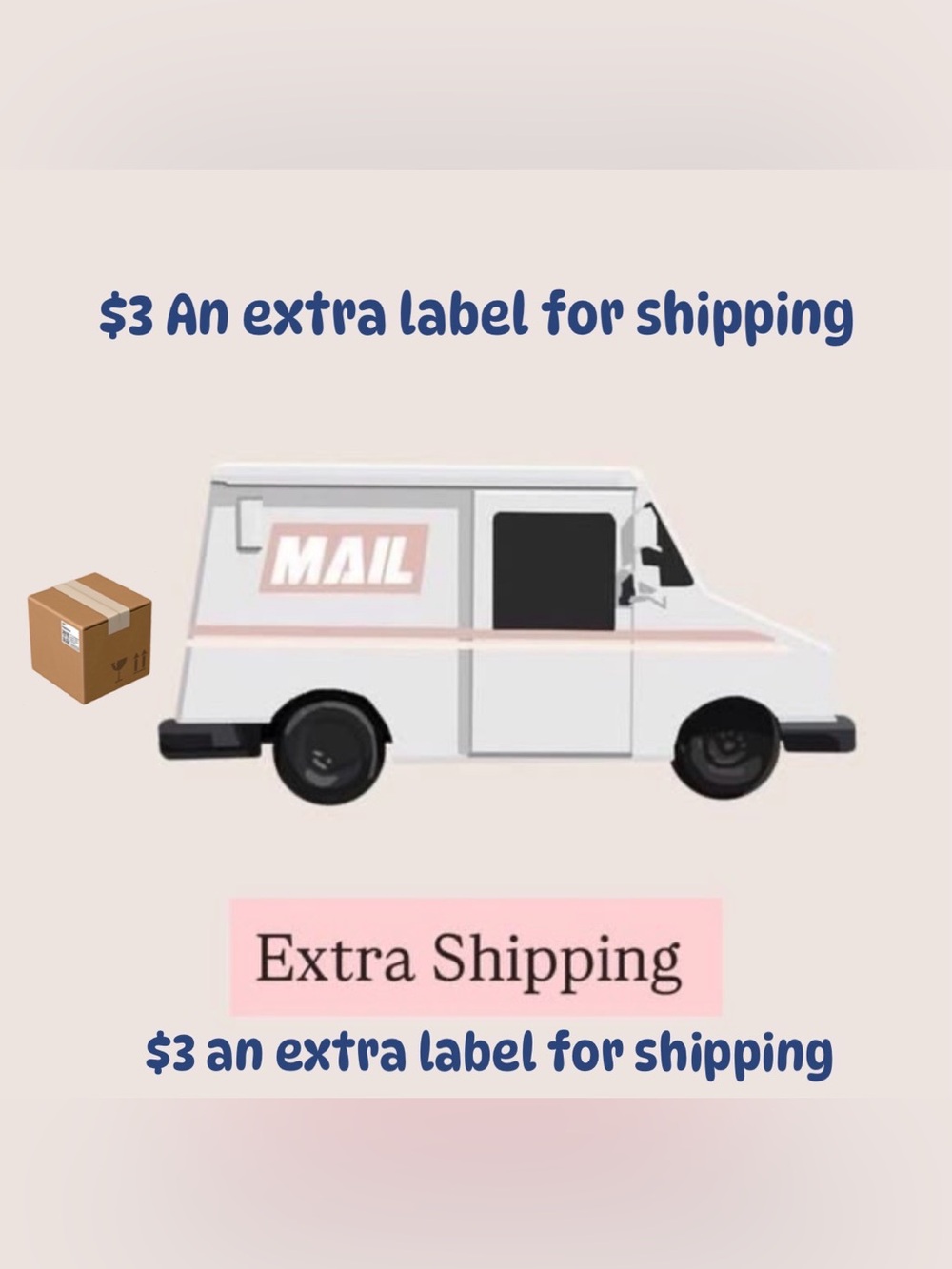 💲3 Extra Shipping